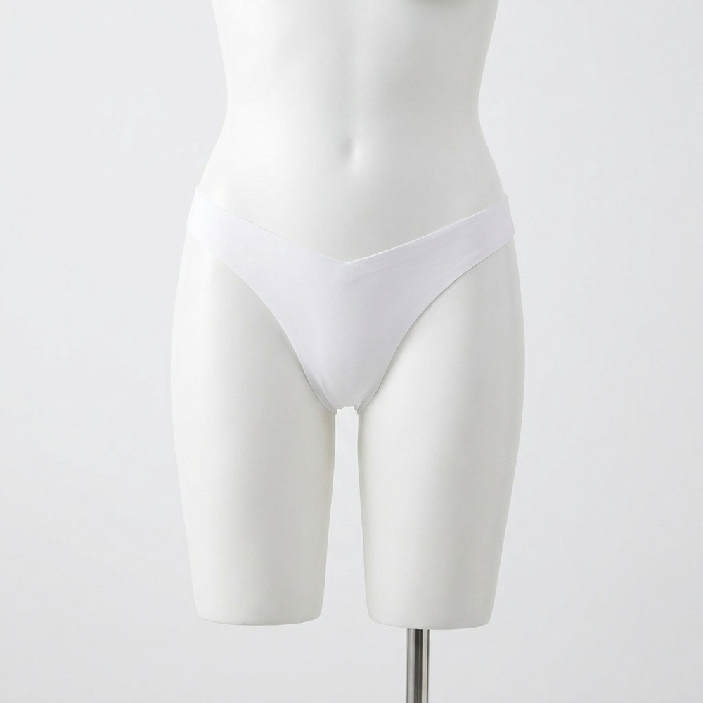 NEW COMMANDO women's classic solid tiny thong in white